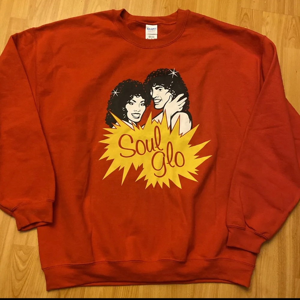 Soul Glo Soul Glow Coming To America Red Crewneck Sweatshirt